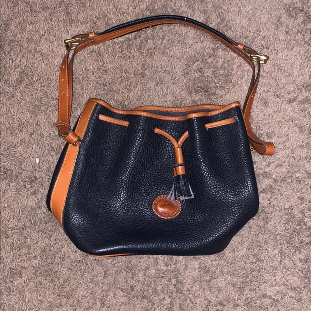 Black and brown Dooney & Bourke purse